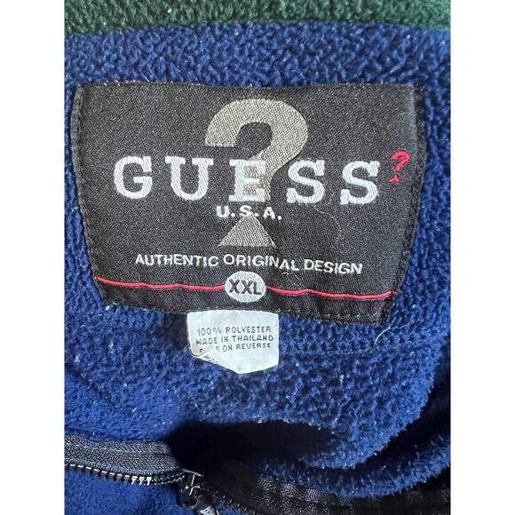 Vintage Guess USA Fleece Pullover (XXL) - Picture 3 of 8